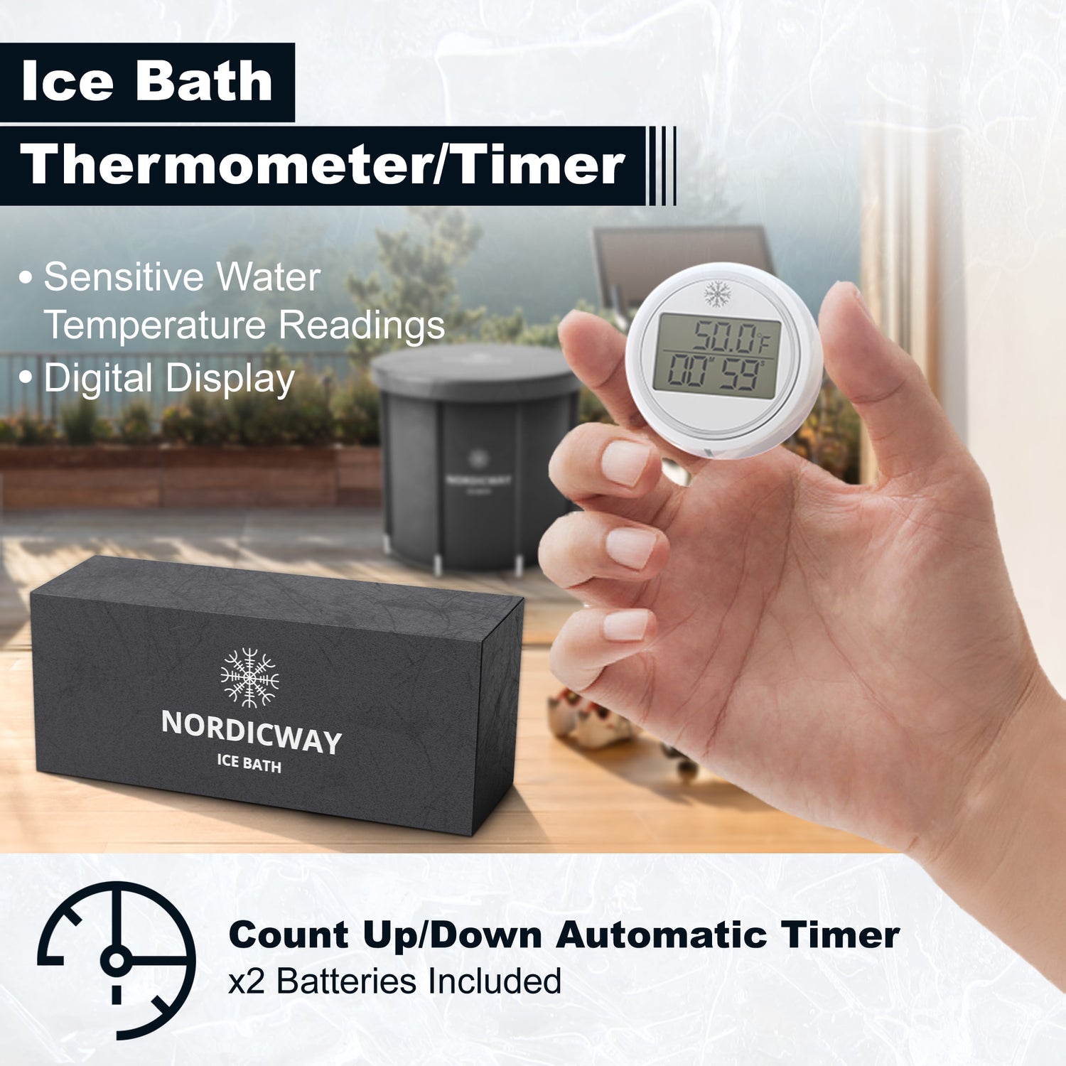 ice bath thermometer for cold plunges 